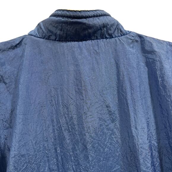 90s Vintage grannycore reversible sweatshirt jacket, gray and blue, Size XL - Picture 13 of 16